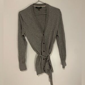 Banana Republic Long Cardigan Waist Tie Grey Women’s Size Small